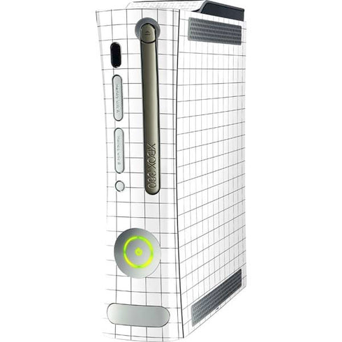 White Grid Xbox 360 (Includes HDD) Skin